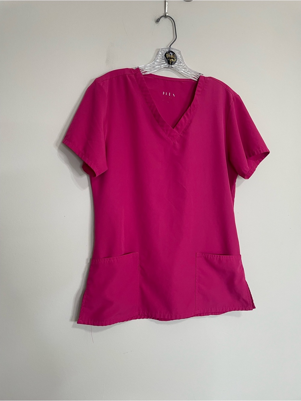 Pink V-Neck Medical Scrub Top - Unbranded~ Sz Small